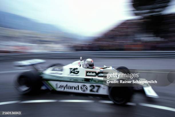 Alan Jones, Williams FW07B Ford during the Monaco GP at Monte Carlo on May 18, 1980 in Monte Carlo, Monaco.