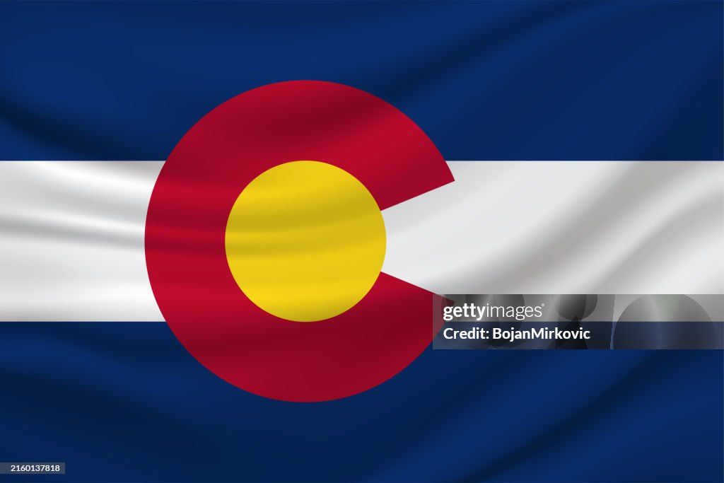 Colorado flag. Vector