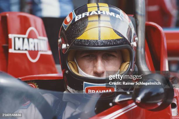 Carlos Pace, Brabham BT45 Alfa Romeo, during practice during the Spanish GP at Circuito del Jarama on May 01, 1976 in Circuito del Jarama, Spain.