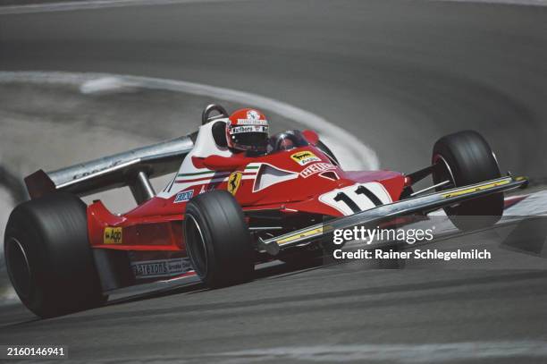 Niki Lauda, Ferrari 312T2 during the French GP at Dijon-Prenois on July 03, 1977 in Dijon-Prenois, France.