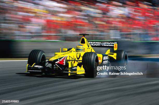 Jarno Trulli, Jordan EJ11 Honda during the Brazilian GP at Autódromo José Carlos Pace on April 01, 2001 in Autódromo José Carlos Pace, Brazil.