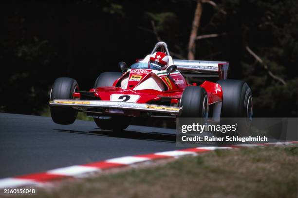 Clay Regazzoni, Ferrari 312T2 during the German GP at Nürburgring on July 31, 1976 in Nürburgring, Germany.