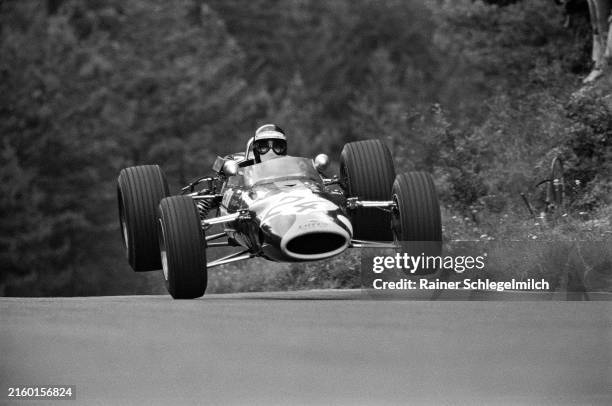 Jackie Oliver, Lotus 48 Ford during the German GP at Nürburgring on December 31, 1967 in Nürburgring, Germany.