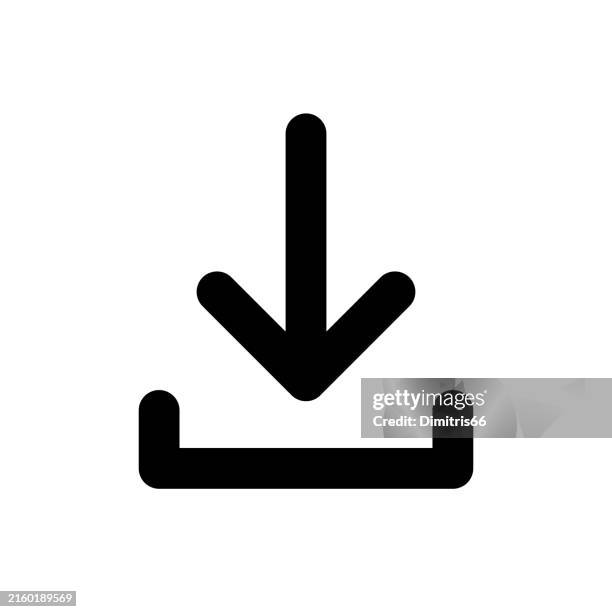 download icon - downloading stock illustrations