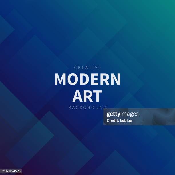 abstract background with squares and blue gradient - trendy geometric design - diamond pattern stock illustrations
