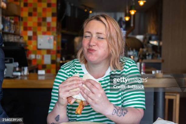 this is a good sandwich! - tynemouth stock pictures, royalty-free photos & images