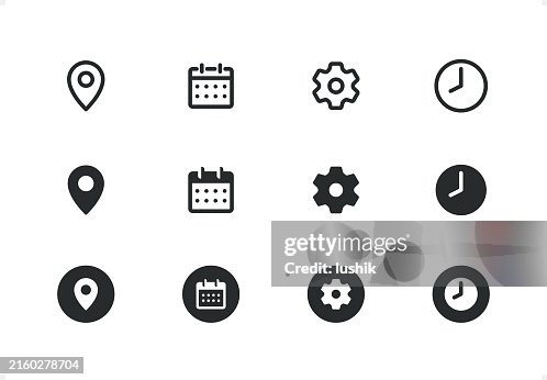 Interface icon set. Editable stroke weight. Pixel perfect. Line- and solid-style icons. Interface icon set. Editable stroke weight. Pixel perfect. Line- and solid-style icons.