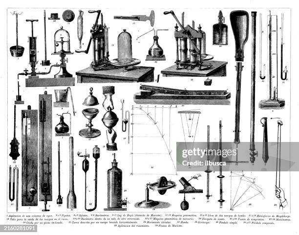 antike kupferstichsammlung, physik: druck und temperatur - barometer stock-grafiken, -clipart, -cartoons und -symbole