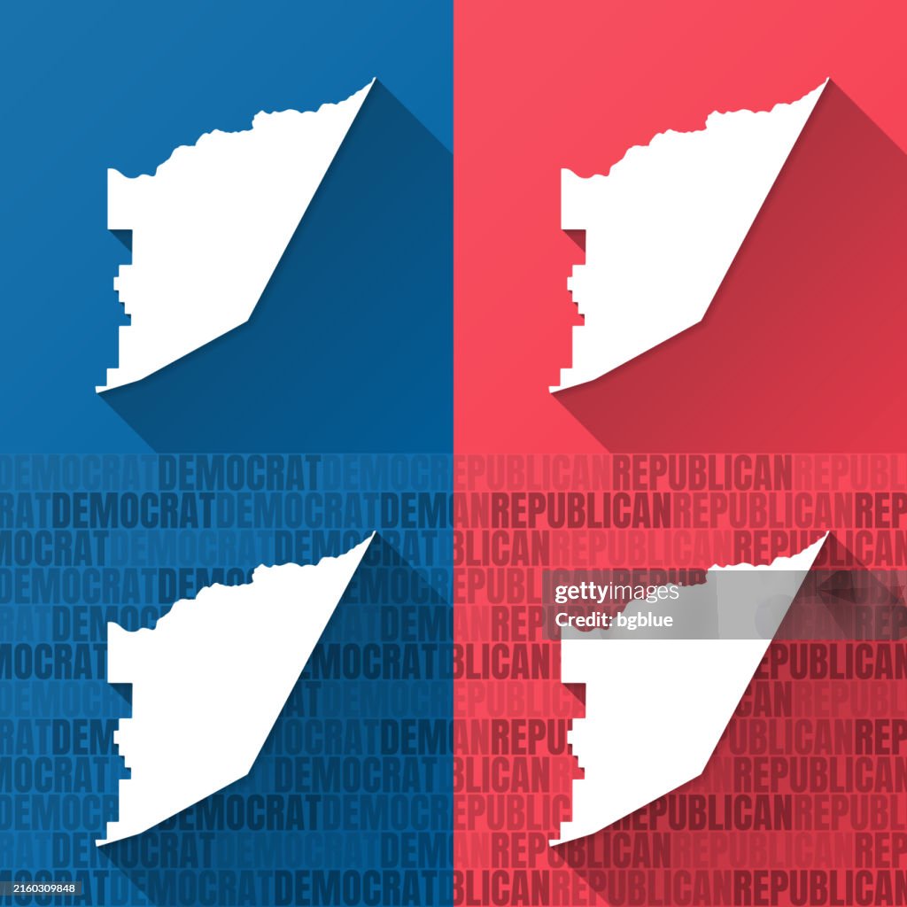 Storey County, Nevada. Maps on blue and red backgrounds