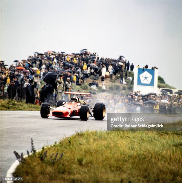 Chris Amon, Ferrari 312 during the Dutch GP at Zandvoort on June 23, 1968 in Zandvoort, Netherlands.