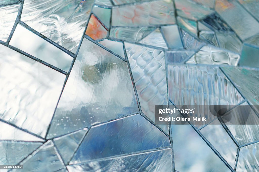 Mirror mosaic wall background