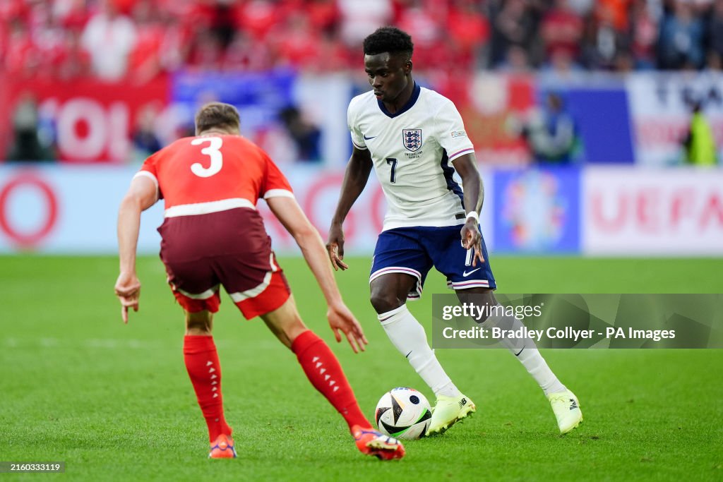 England v Switzerland - UEFA Euro 2024 - Quarter Final - Dusseldorf Arena