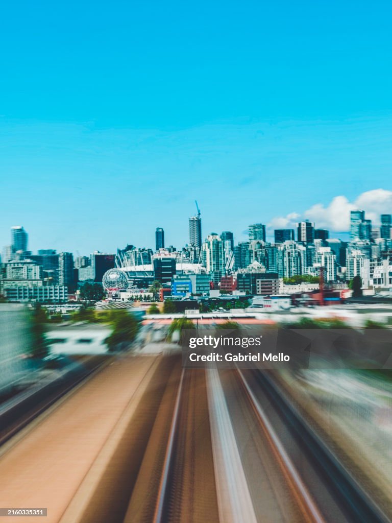 View from the Skytrain in Vancouver