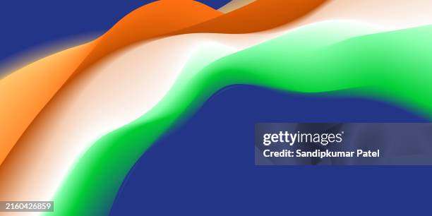indian independence day celebration greeting wavy background - tradition stock illustrations