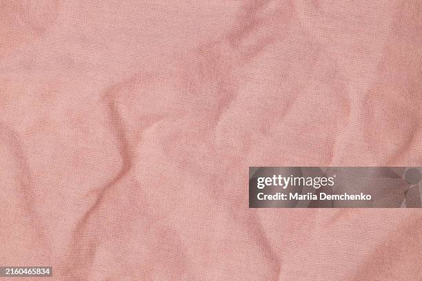 textured pink cotton fabric background - draperad bildbanksfoton och bilder