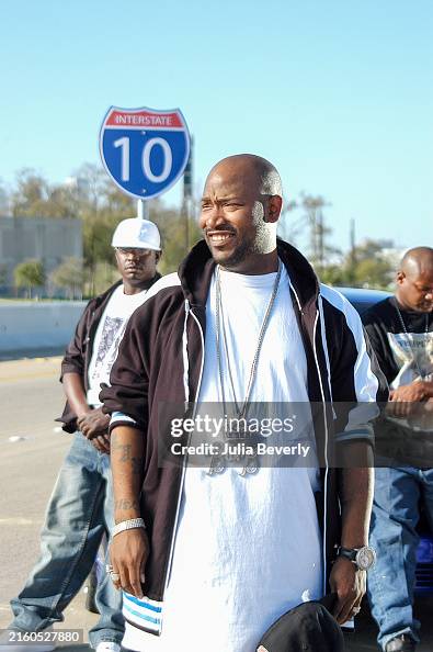 Rapper Bun B of UGK on the set of