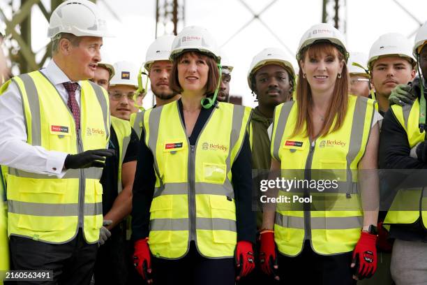 Chancellor Rachel Reeves and Deputy Prime Minister Angela Rayner during their visit to the Oval Village project, after the Chancellor announced the...