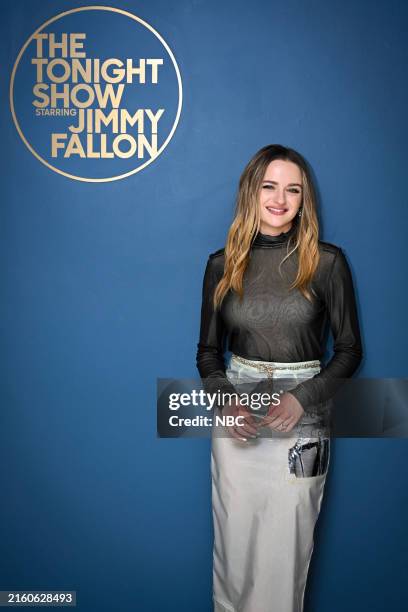 Episode 1993 -- Pictured: Actress Joey King poses backstage on Monday, July 8, 2024 --