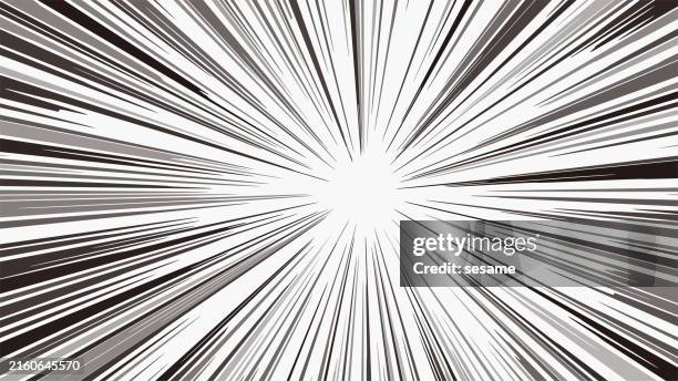 vector abstract rays background, motion bursts of rays, motion lines - glow effect stock illustrations