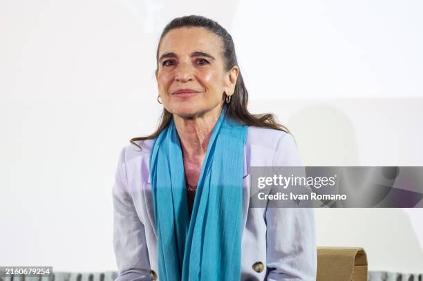 Lina Sastri on stage during Social World Film Festival 2024 on July 04, 2024 in Vico Equense, Italy.