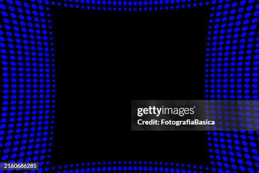 Distorted Blue Distorted Blue Dots Pattern With Square Shape On It High-Res Vector ...