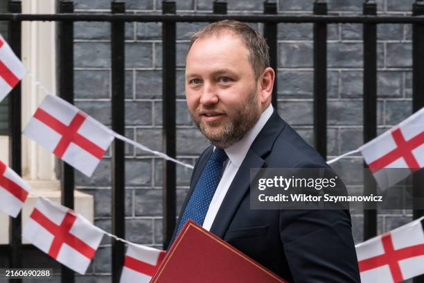 Secretary of State for Scotland Ian Murray arrives in Downing Street to attend weekly Cabinet meeting in London, United Kingdom on July 09, 2024.