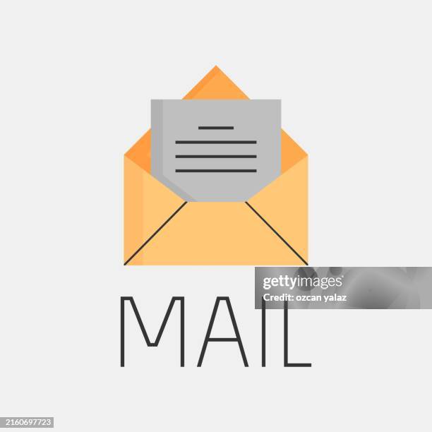 mail icon stock illustration. web content ready design.icon symbol, e-mail, mail, envelope, letter - document - us postal office stock illustrations