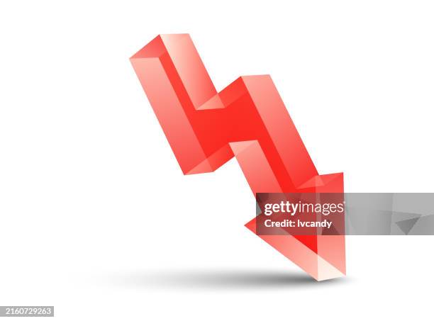 moving down arrow - reduce waste infographic stock illustrations