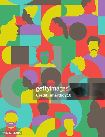Geometric Pattern with Black Community Geometric Pattern with Black Community