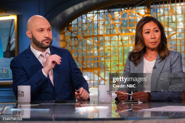 Matt Gorman, Former Senior Communications Adviser, Tim Scott for America, and Former Rep. Stephanie Murphy appear on "Meet the Press" in Washington...
