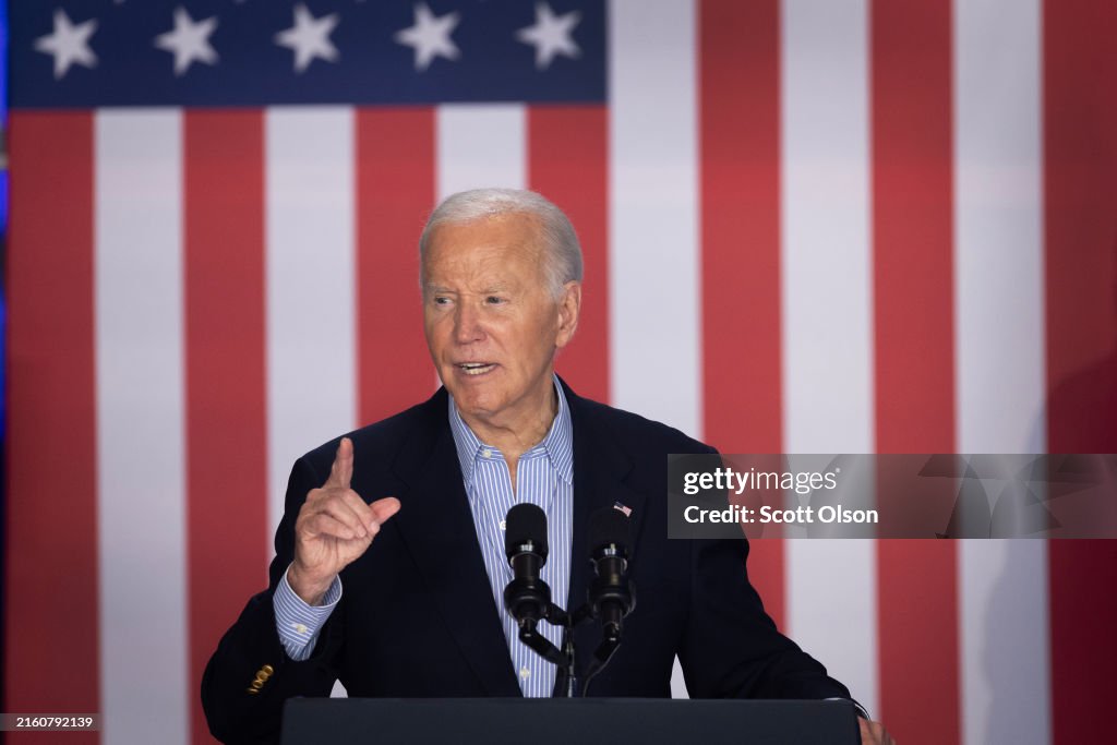 President Biden Holds A Campaign Event In Madison, Wisconsin