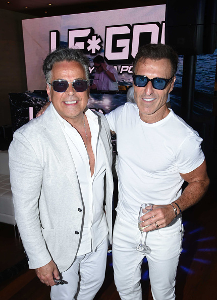 George Katsiris Stratis Katsiris and David Cynamon attend The h.wood Group's 10th ...