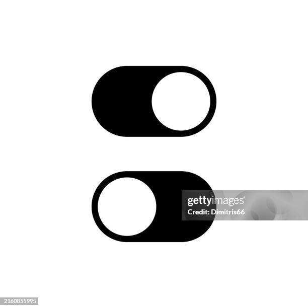 ein- und ausschalten ein/aus schalter tasten - schalter stock-grafiken, -clipart, -cartoons und -symbole