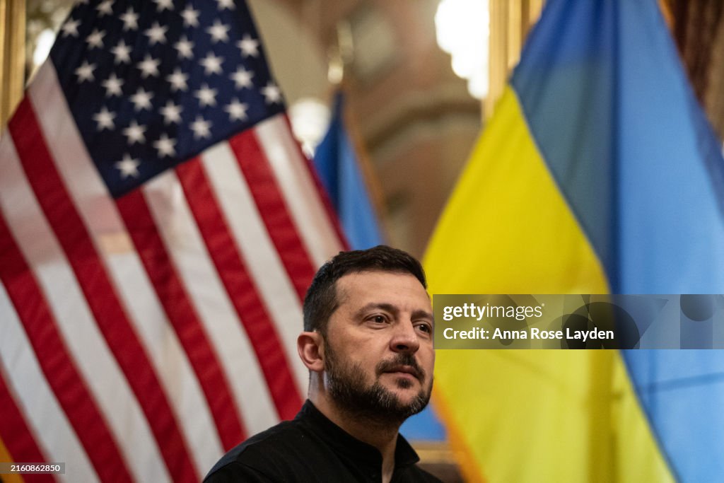 House Speaker Johnson Meets With Ukrainian President Volodymyr Zelensky On Capitol Hill