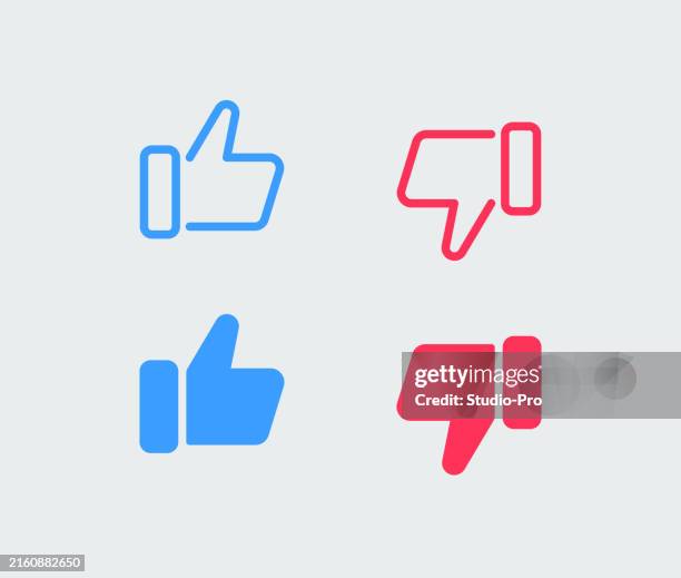 illustrations, cliparts, dessins animés et icônes de icônes d’aversion - thumbs down