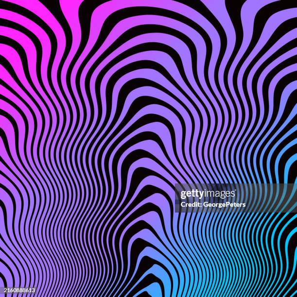 rippled, wavy stripes background - zebra print stock illustrations