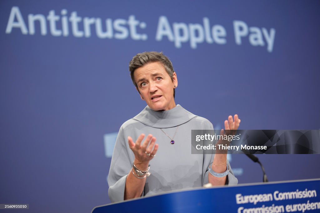 Margrethe Vestager Press Conference On Apple