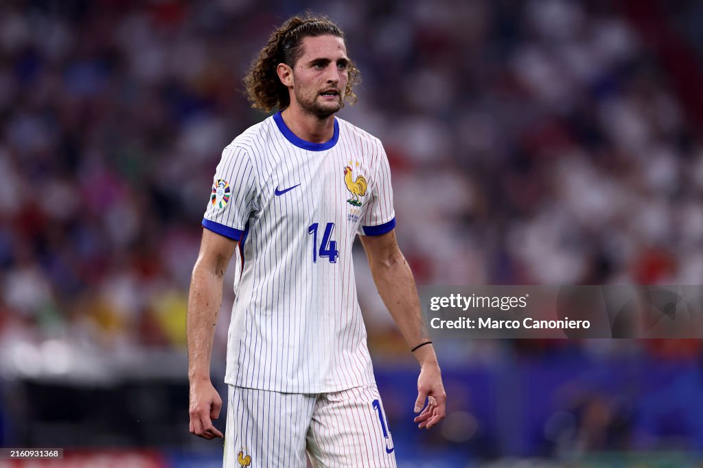 Ariem Rabiot Adrien Rabiot of France looks on during the Uefa Euro 2024 semi-final ...