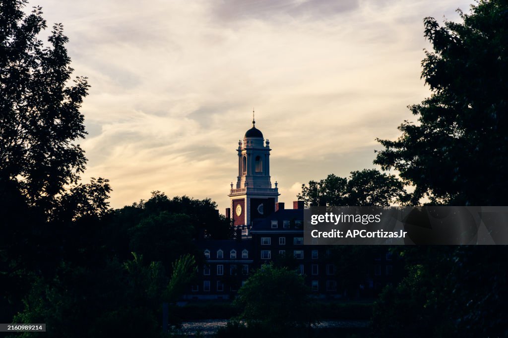 Sunset - Charles River - Eliot House - Harvard University - Cambridge Massachusetts