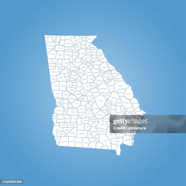 Georgia Mapula 590 Political Map Of Georgia Stock Photos, High-Res Pictures, and ...