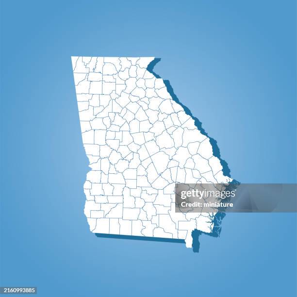 Visual Georgia Map Georgia Map High-Res Vector Graphic - Getty Images