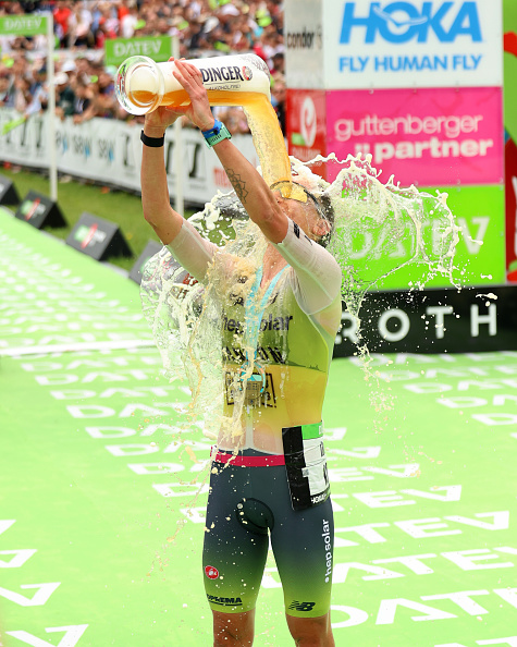 Challenge Roth Swim Laura Philipp of Germany celebrates 2nd place at the 2024 Datev... News ...