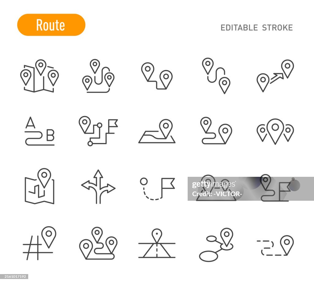 Route Icons - Line Series