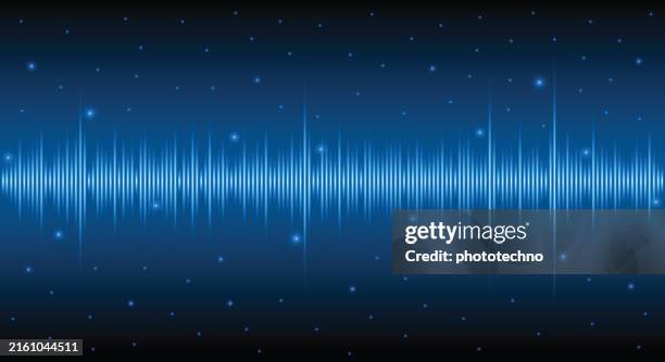 ilustrações de stock, clip art, desenhos animados e ícones de abstract colourful rhythmic sound wave. - frequência
