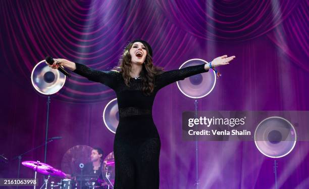 Rita Behm performs during Ruisrock 2024 on July 7, 2024 in Turku, Finland.