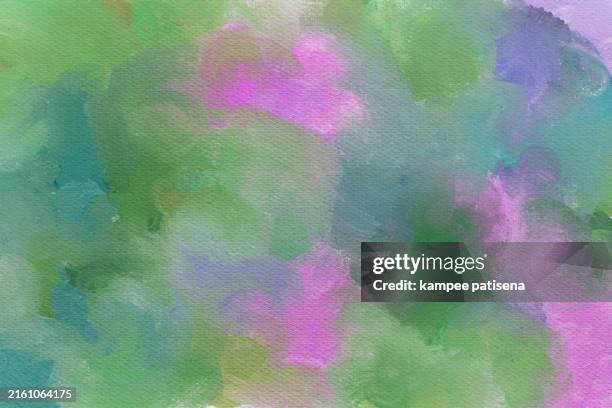 acrylic painterly abstract background - acrylverf en olie op doek stockfoto's en -beelden