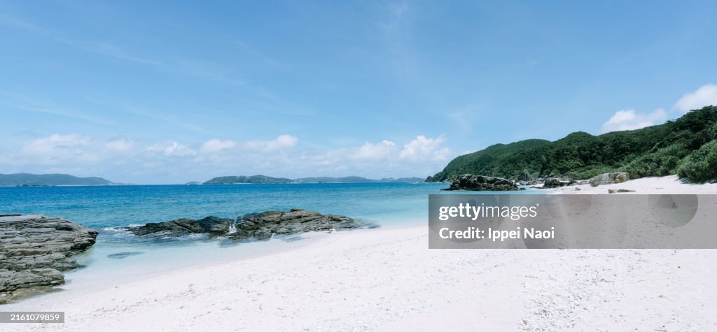 White sand tropical beach