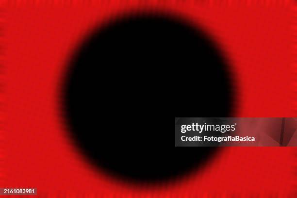 red defocused pattern with circle shape on it - illusion stock illustrations