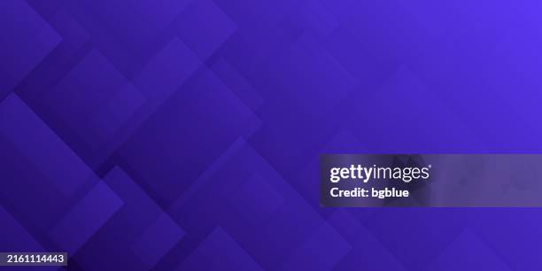 abstract background with squares and blue gradient - trendy design - wide banner stock illustrations