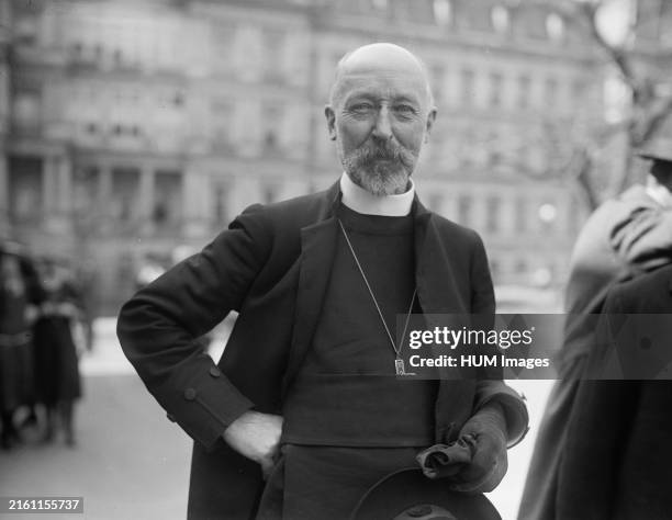 Right Reverend A. Hamilton Baynes standing outdoors ca. 1922.